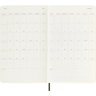 Еженедельник MOLESKINE CLASSIC SOFT WKNT, датированный, 144стр., в линейку, Large, зеленый DSK1512WN3